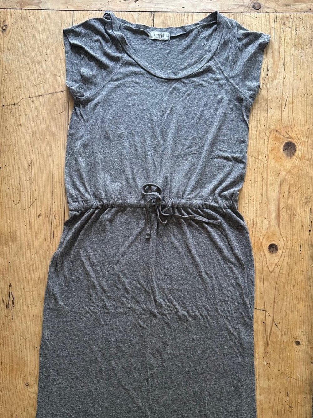 OMGirl Heather Grey Long Cap Sleeve Dress Size M